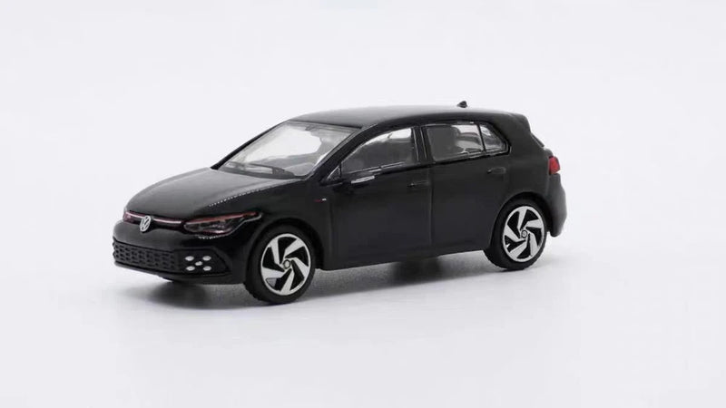1:64 black Volkswagen Golf Mk8 GTI alloy model car collectible ornament
