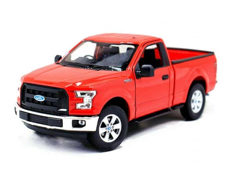 2015 Ford F150 Regular Cab Pickup - Red 1:24 Scale Diecast Model - Welly 24063RD