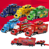 Disney Pixar Cars Mack Truck & Lightning McQueen Diecast Metal 2-Pack Toy Set