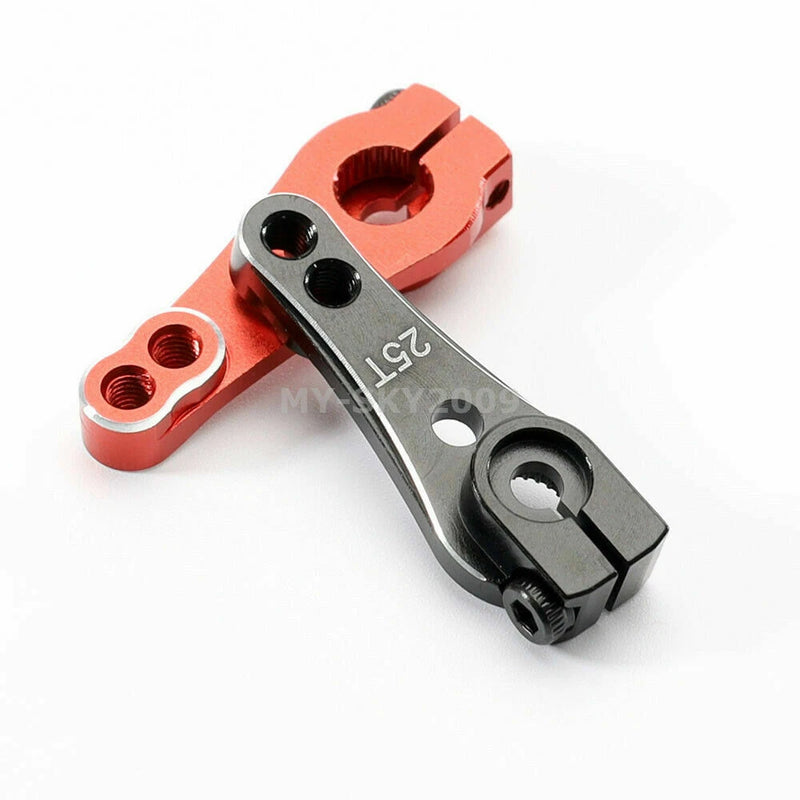 32.5mm Metal 25T Tooth Steering Servo Arm Fits 1/10 RC Crawler Car Truck TRX4