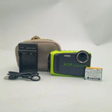 FUJIFILM FinePix XP90 Green Digital Camera Compact Waterproof Tested