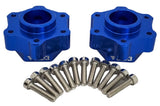 NHX RC Aluminum 24mm Hex Adapters Converter (19.5mm wide) for Losi LMT 4WD -Blue Converter