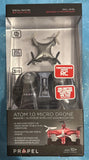 Micro drone Atom 1.0 Indoor/Outdoor Quadrocopter Black, Brand New