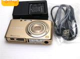 Panasonic LUMIX DMC-FH7 16MP Digital Camera Touchscreen 4x Leica Shine Gold JP