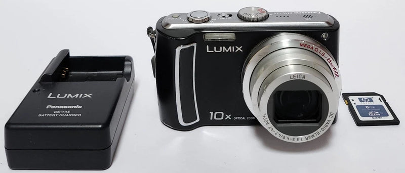 Panasonic Lumix DMC-TZ5 9.1MP Digital Camera Black Tested W/ Battery & Charger