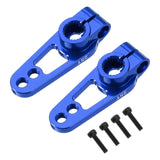 Blue aluminum alloy steering servo arm horn set with mounting screws