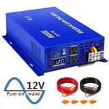 XYZ INVT 3000w Pure Sine Wave Inverter Power Inverter 24v dc to ac 110v 120v