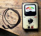 Vintage EICO Model 584 Battery Tester w/ Test Leads - Analog Meter - TESTED Battery