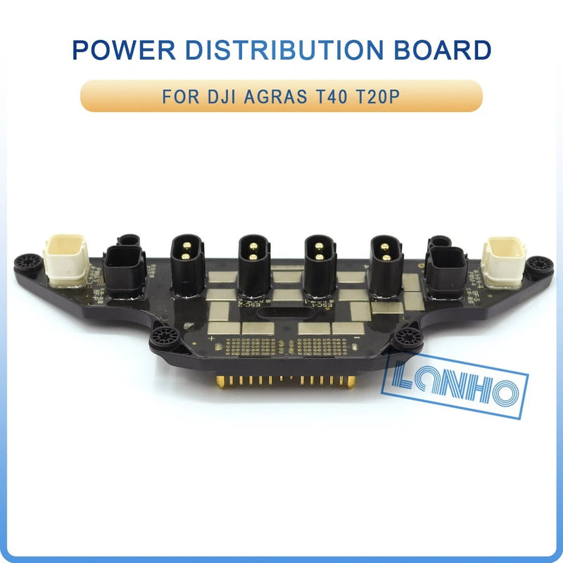Power distribution board for DJI T40/T20P with multiple power connectors and circuit