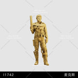 1/35 1/43 1/64 Miniature Figures Max Man gunman Scene Props For Cars Vehicles