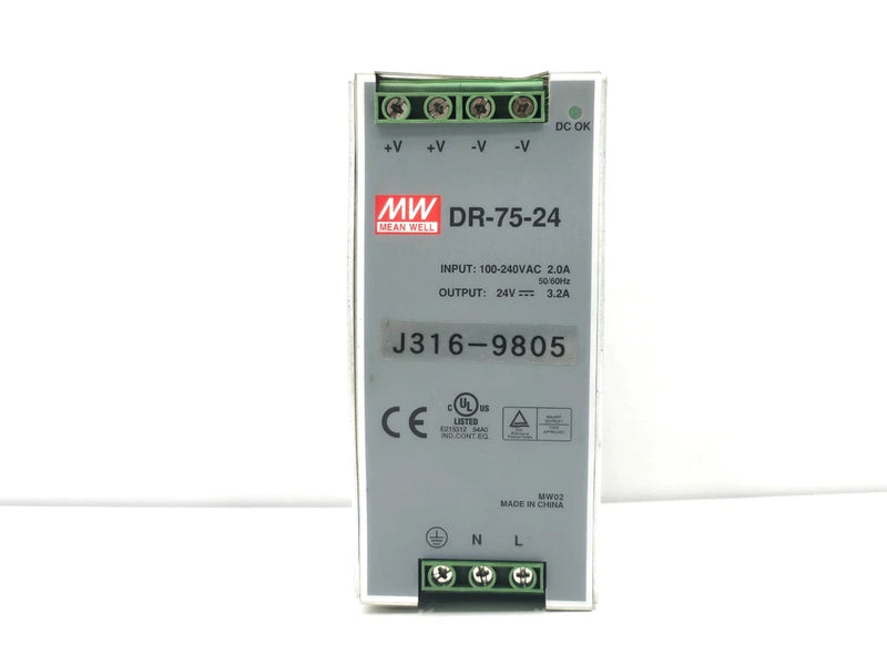 DR-75-24 MEAN WELL DIN RAIL POWER SUPPLIES