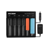 Dottmon 6-Slot Universal Battery Fast Charger Model CB-6A AAAA,AAA,AA,SC,C,D Battery