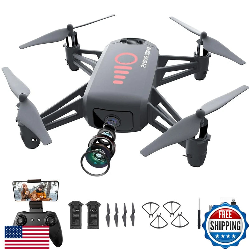 1080P HD FPV Drone with Camera for Kids & Adults - Mini Headless Mode Quadcopter