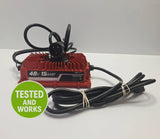48V 15A smart battery charger with cooling fan and cable leads
