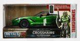 JADA TRANSFORMERS 2016 CHEVROLET CORVETTE CROSSHAIRS GREEN 1:24 DIECAST MODEL 97