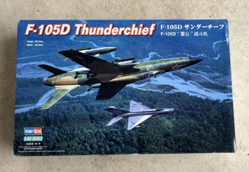 1/48 Hobby Boss F-105D Thunderchief American Strike Bomber Vietnam War