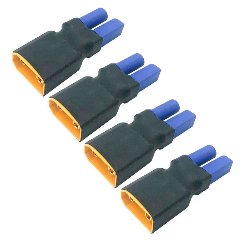 4pcs XT90 Male to EC5 Female Plug Connector Adapter for LiPo Battery Connecto... Battery