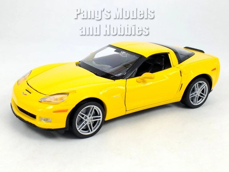 2007 Chevrolet Corvette Z06 C6 1/24 Scale Diecast Model by Welly - YELLOW
