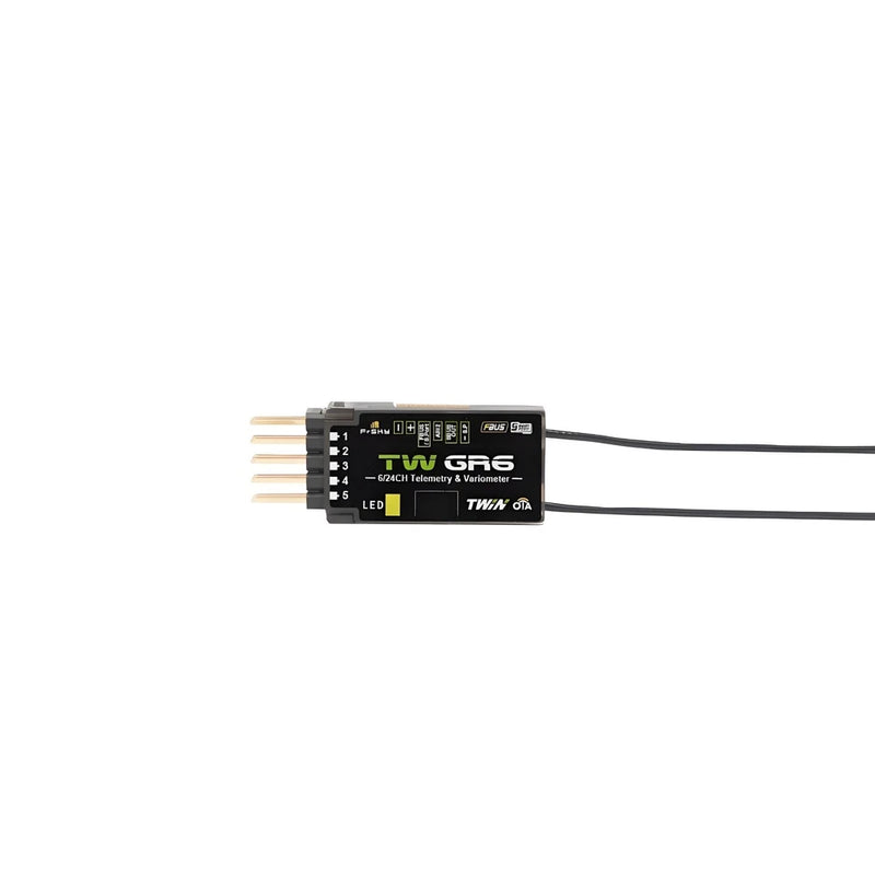 FrSky TW GR6 2.4GHz Dual Receiver for RC FPV Drone with 6 PWM S.Port 6CH