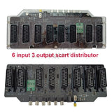 NEW EUR Scart Distributor 6 input 3 output RGBS Fully Automatic Video Converter