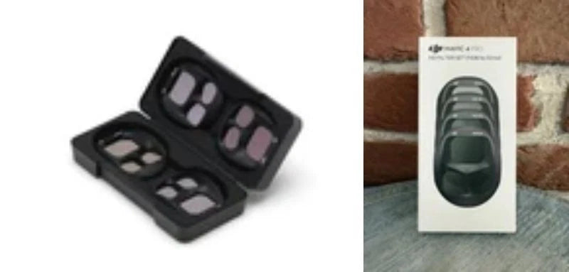 Black ND filter holder with three tinted lens covers