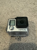 (Slightly Used) GoPro HERO4 Action Camera (Silver) with accessory bundle