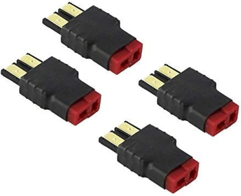 FLY RC 4pcs T Plug RC Lipo Battery Connector Adapter Compatible with Slash Battery