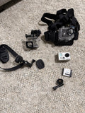 GoPro Hero 2 Silver Bundle - Battery, Cords, Mounts And Waterproof case+