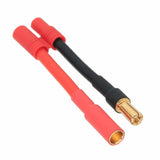 HXT 3.5mm Male+/Female- to HXT 5.5mm Male-/Female+ 12AWG 5CM wire RC Battery FPV