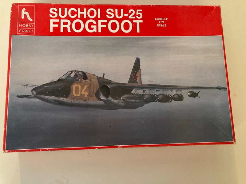 1/72 Scale Hobby Craft, Suchoi SU-25 Frogfoot Jet Airplane Model Kit HC1382