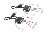 2pk 5 Port Parallel USB Multiple Charger for E-flite 1S 3.7v Li-Po Battery