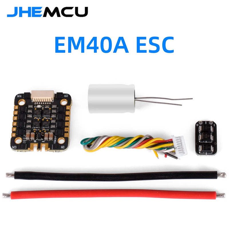 EM40A brushless ESC module with wiring harness and connectors