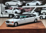 BN MZS 1:64 HEC White W126 1000Sel  Luxury Limousine Model Diecast Metal Car