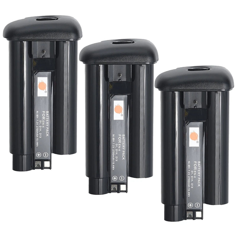 3x EN-4 7.2V 2700mAh 19.4Wh Battery Replacement for D1/D1H/D1X Ni-MH EN4 Battery Battery