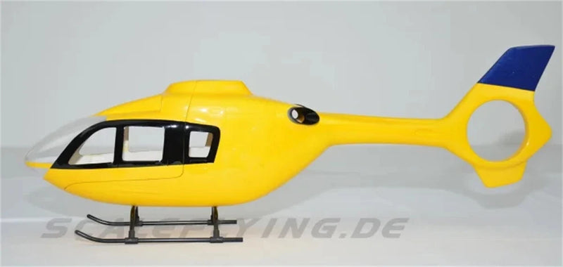 Yellow 450 EC-135 RC Helicopter Pre-Painted Fuselage for Align T-REX450X/XL/SE