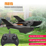 Black 2.4GHz remote control UFO-style RC airplane with prop housing and controller