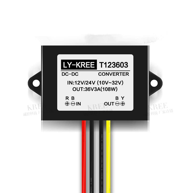 NEW Voltage Booster Power DC Converter Regulator 12V/24V Step up to 36V 3A 108W