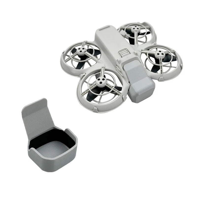Light gray gimbal protective cover with lens cap, compatible with DJI NEO drone