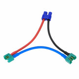 RC FPV Series Wire EC3 1 Female to 2 Male MPX 14AWG 10CM Cable Doubles Voltage