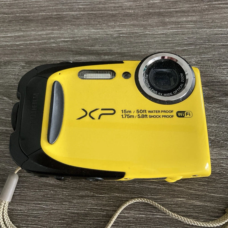 Fujifilm FinePix XP80 Yellow 16.4MP Waterproof Digital Camera w/ Battery Tested