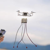 RC drone motor component with four-pin connector and four-wire leads