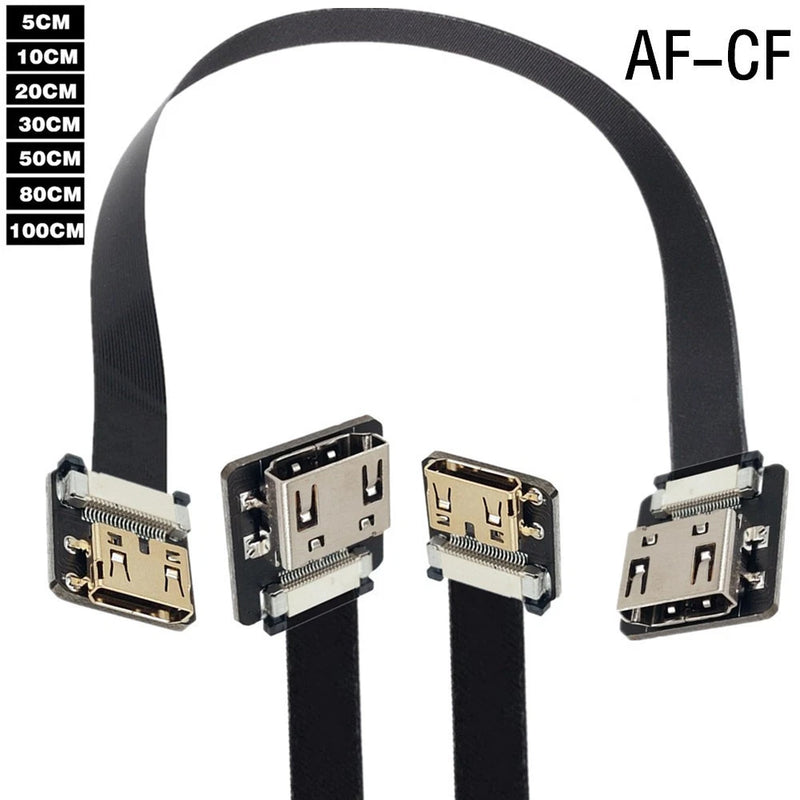 FPV Gimbal HDMI A Female to C Female Flexible Cable for Drone Aerial Photography