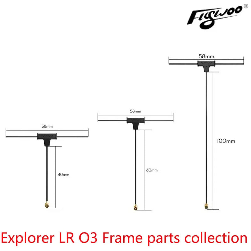Flywoo ELRS 2.4G Minimortal PCB T Antenna UFL RC FPV Drone Racing Receiver
