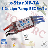 X-Star XP-7amp 1s or 2s Brushless ESC BEC 5v 1a