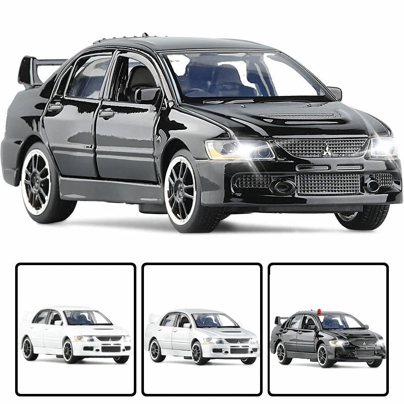 1/32 Mitsubishi Lancer Evo 9 Model Car Diecast Toy Vehicle Collection Kids Gift
