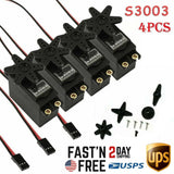 4PCS High Torque Standard Servos for Futaba S3003 RC Car Plane Boat Helicopter