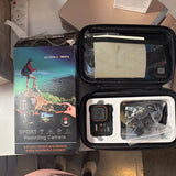 VIRAN 4K UHD Waterproof Wi-Fi Action Camera 2.0in microSDHC Kit Case