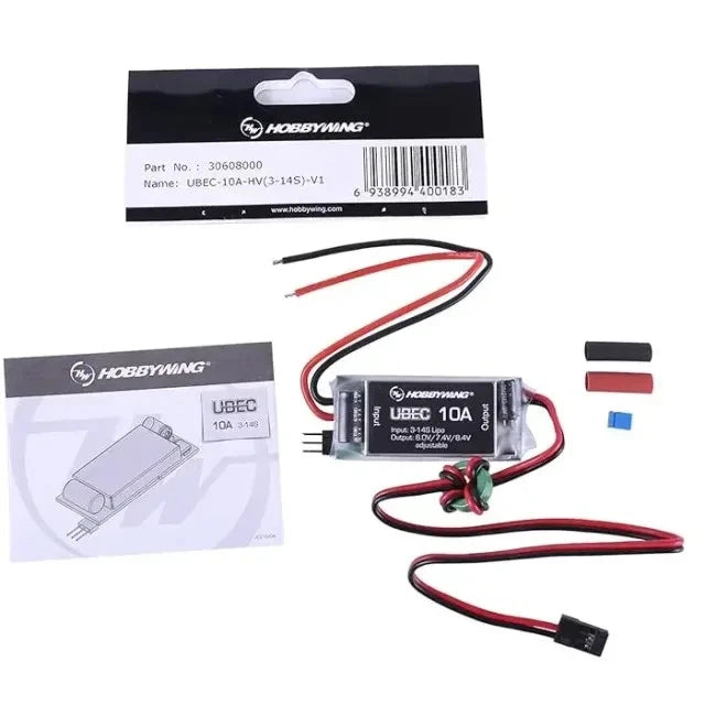 Hobbywing UBEC 10A High Voltage HV 3S-14S for RC DIY Car Drone Model NEW 1pc