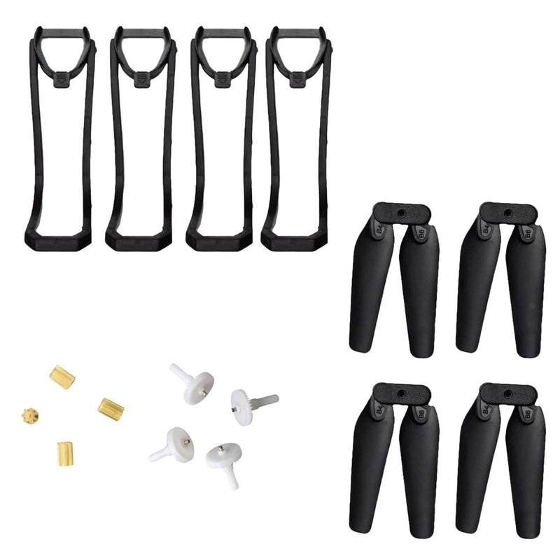 Quadcopter spare parts set: black propeller guards and propellers with small screws