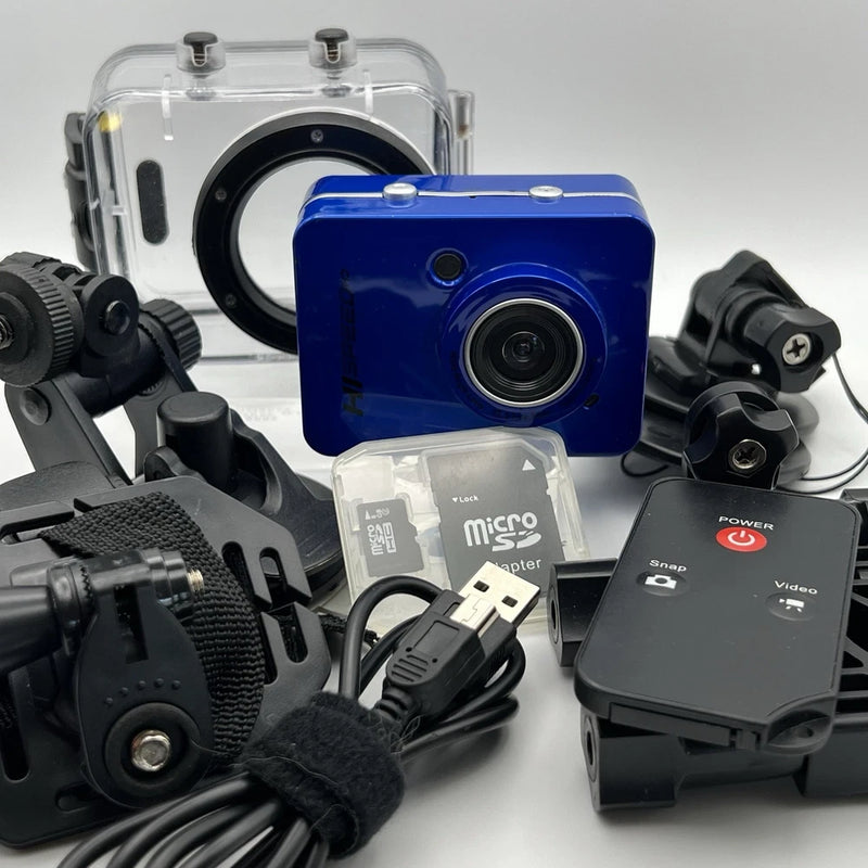 Pyle Gear Pro Action Camera PSCHD60 HD 1080p Waterproof Case Remote 8GB SD Card